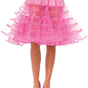 Women's Knee Length Pink Petticoat