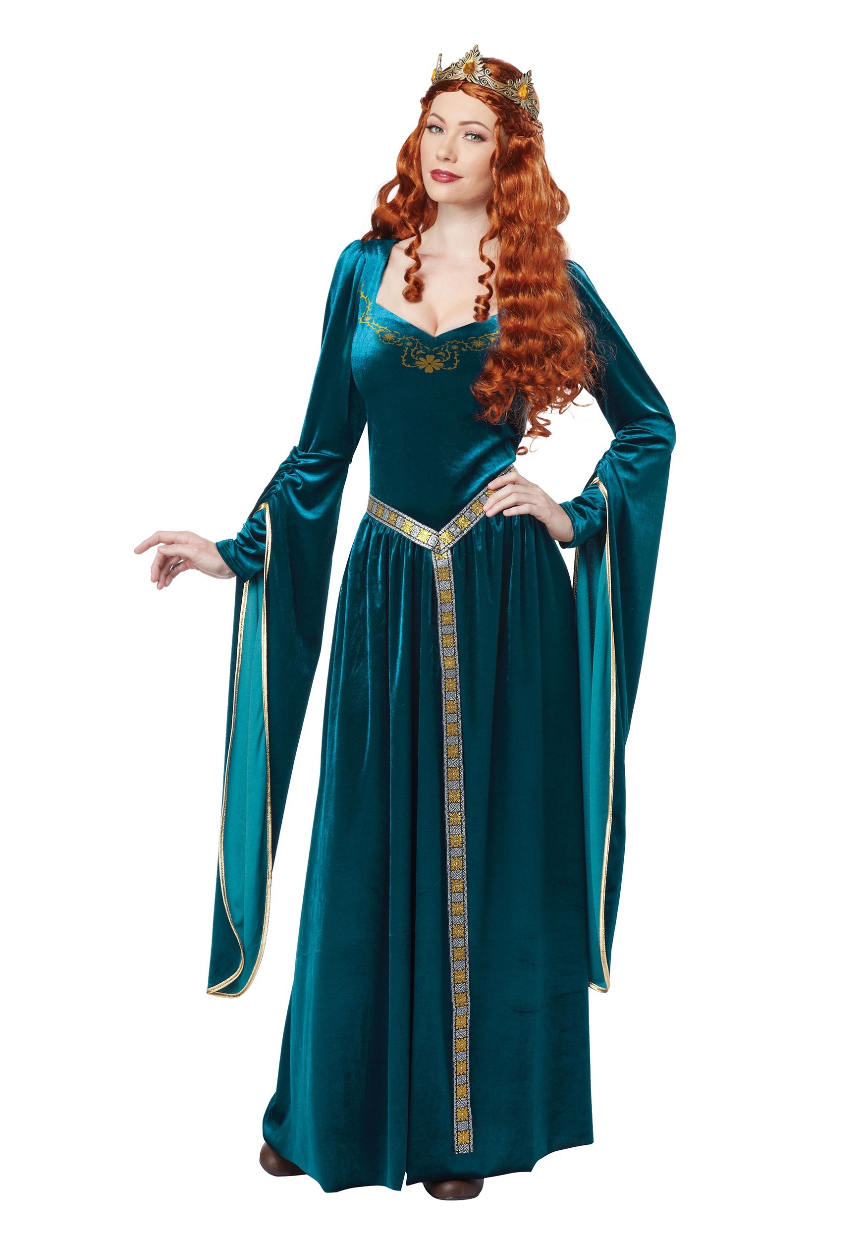 Women’s Lady Guinevere Teal Costume