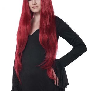 Women's Long Dark Red Wig