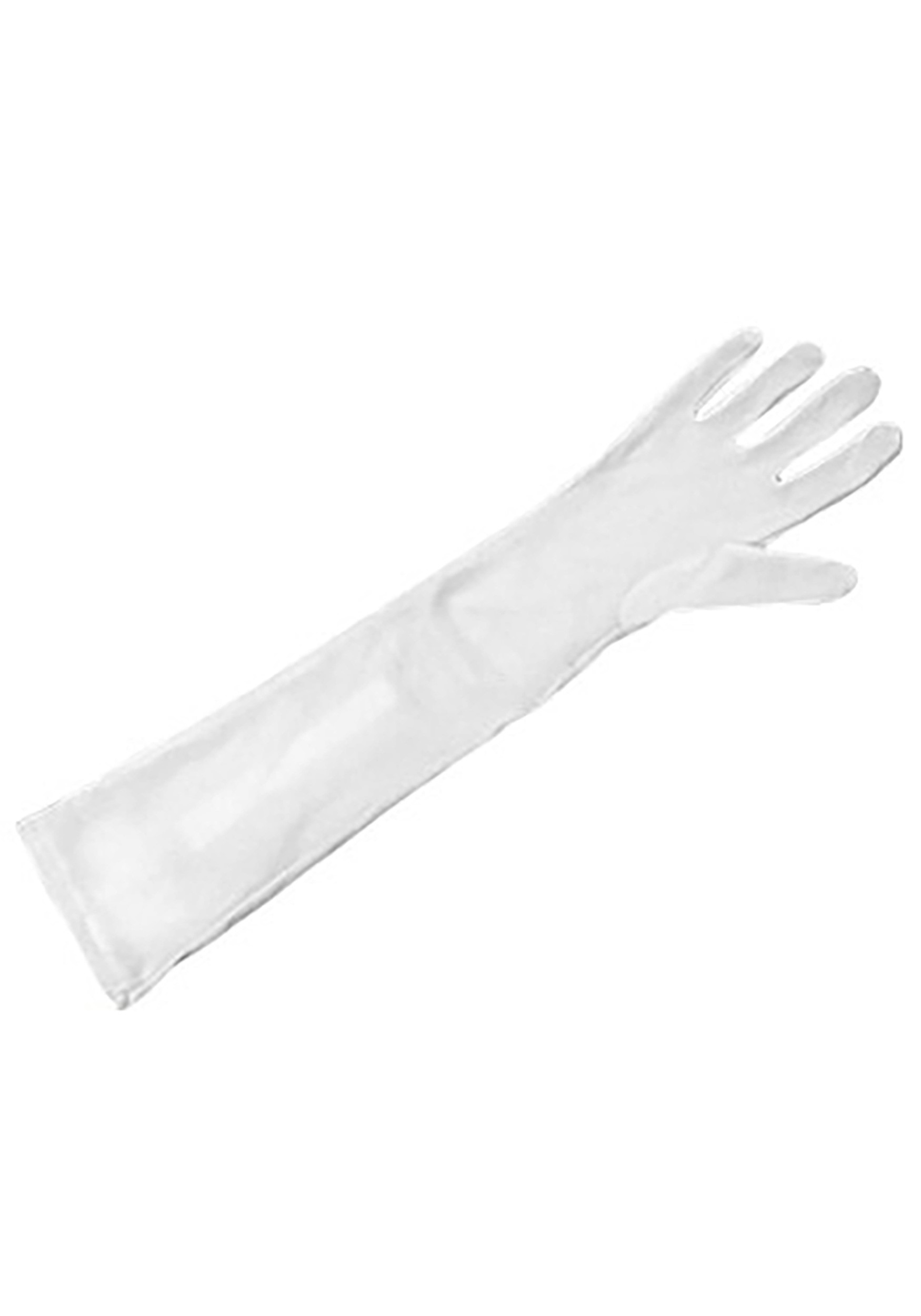 Women’s Long White Gloves