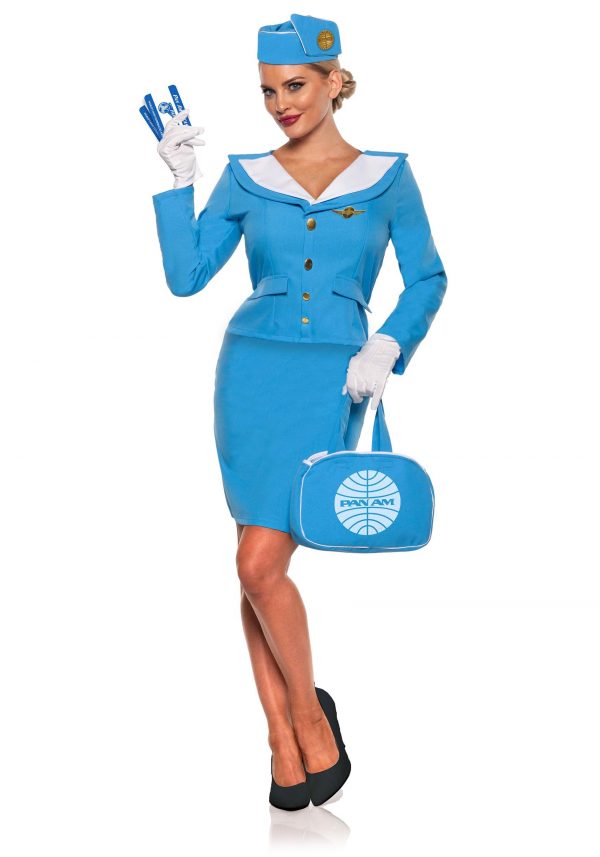 Women's Panam Airlines Flight Attendant Costume