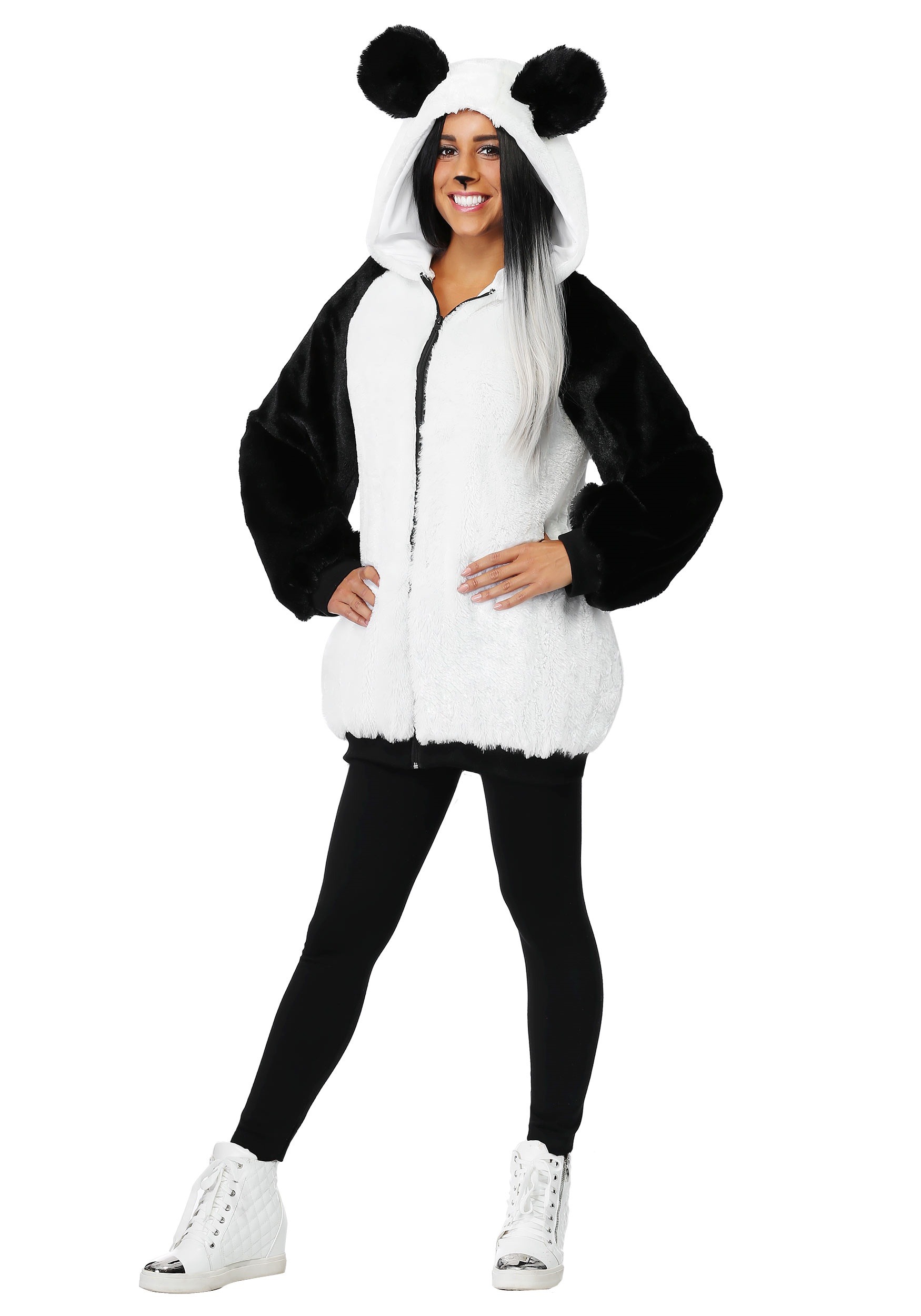 Women’s Panda Hooded Jacket Costume