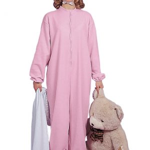 Womens Pink Adult Baby Pajamas Costume