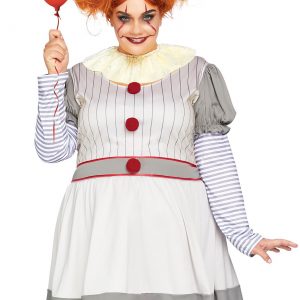 Women's Plus Creepy Clown Costume
