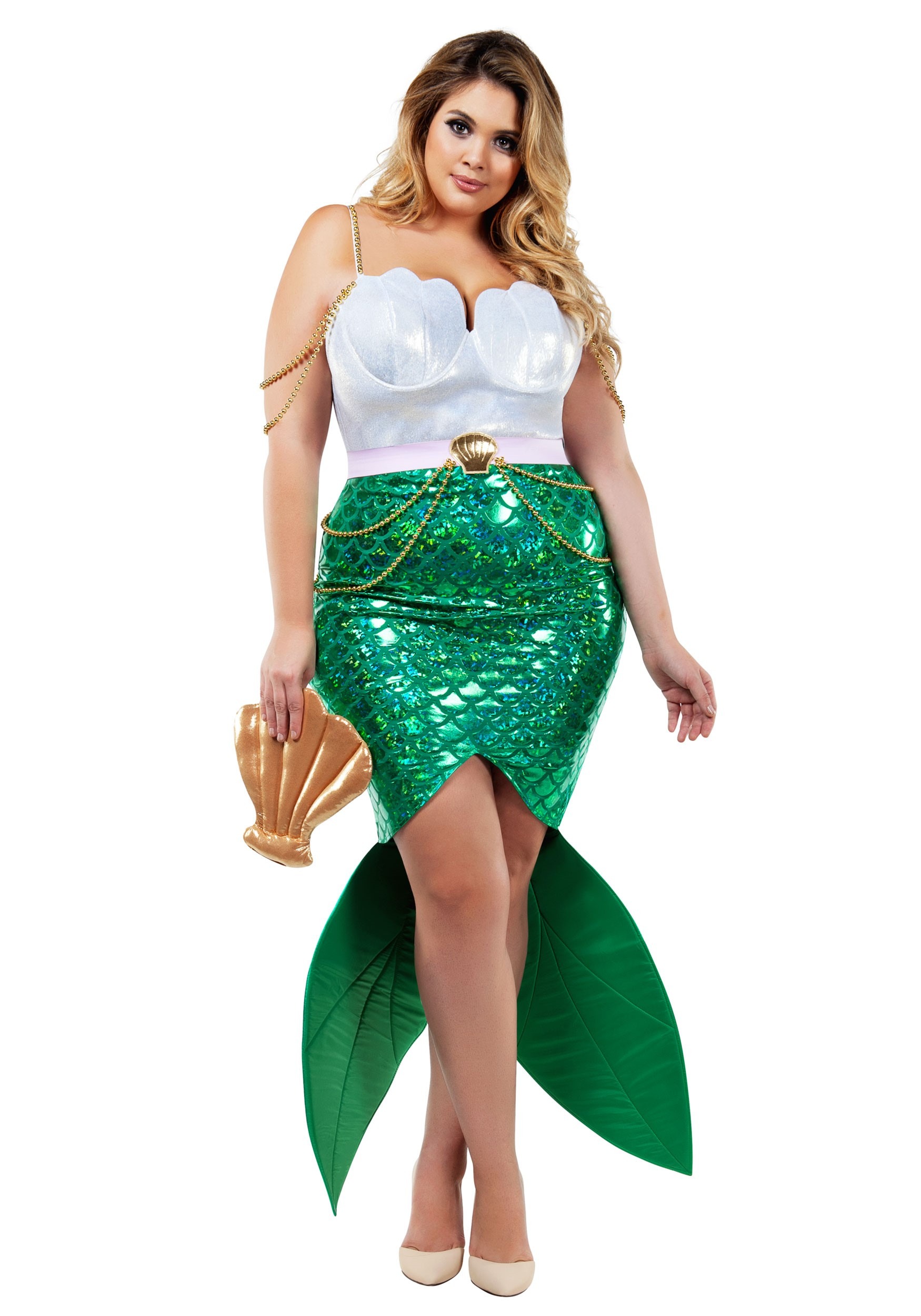 Women’s Plus Size Alluring Sea Siren Mermaid Costume