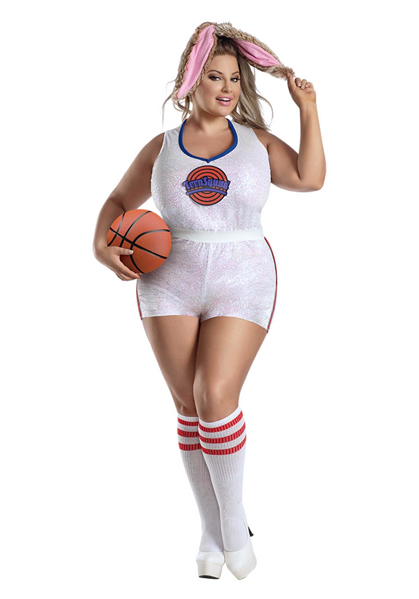 Women’s Plus Size Basketball Bunny Costume