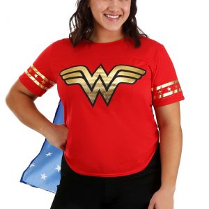 Women's Plus Size Casual Wonder Woman Costume