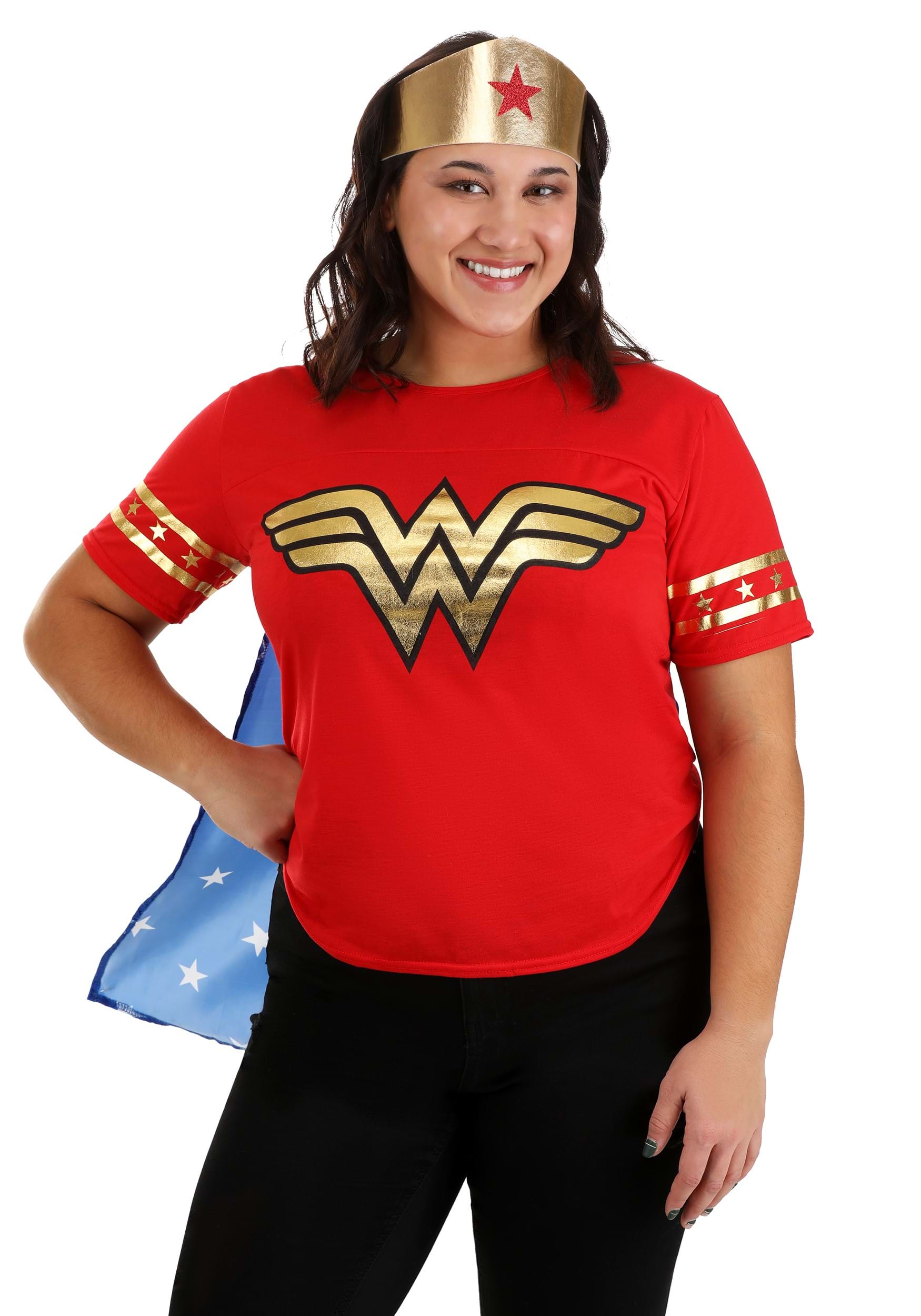 Women’s Plus Size Casual Wonder Woman Costume