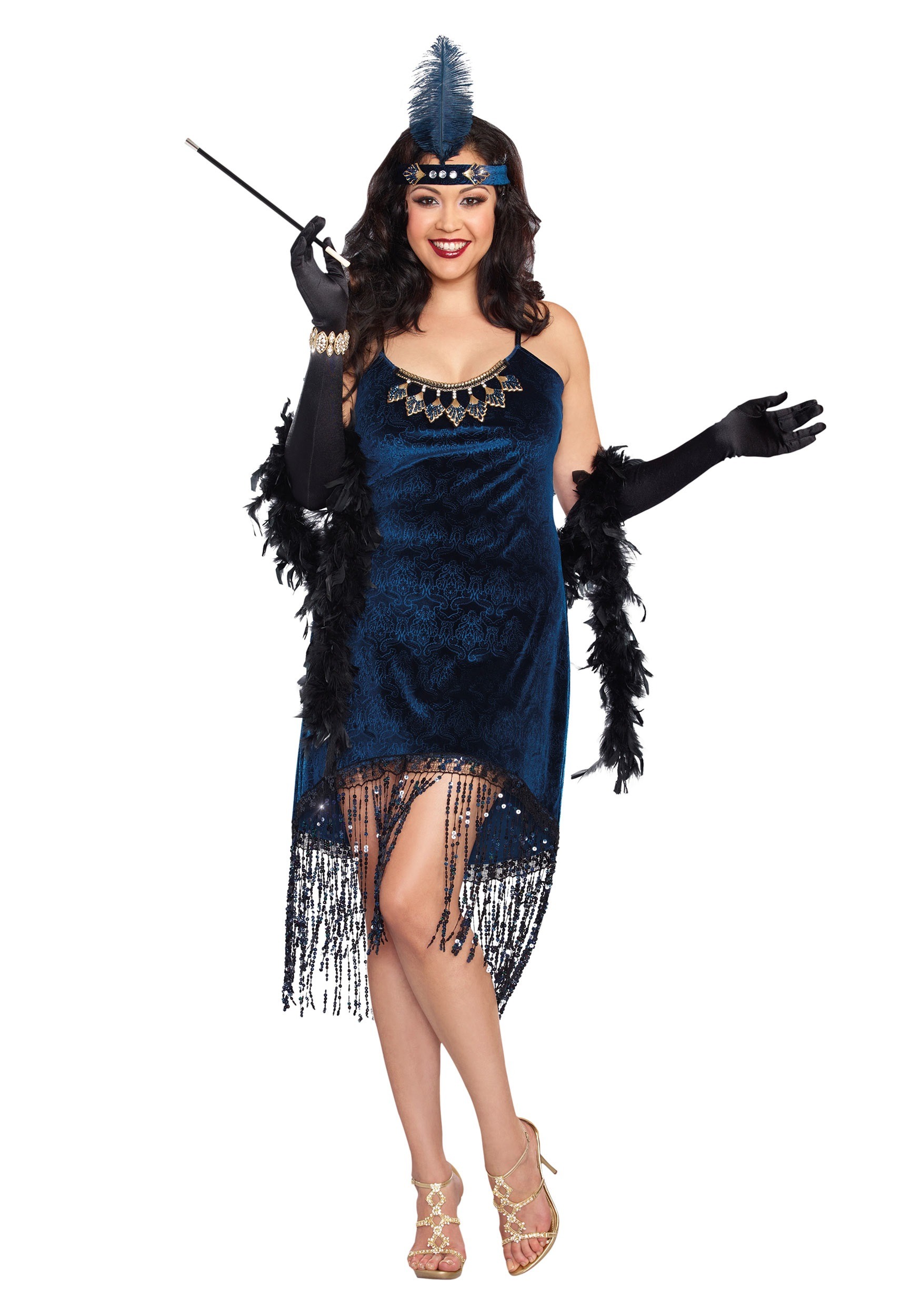 Women’s Plus Size Downtown Doll Costume