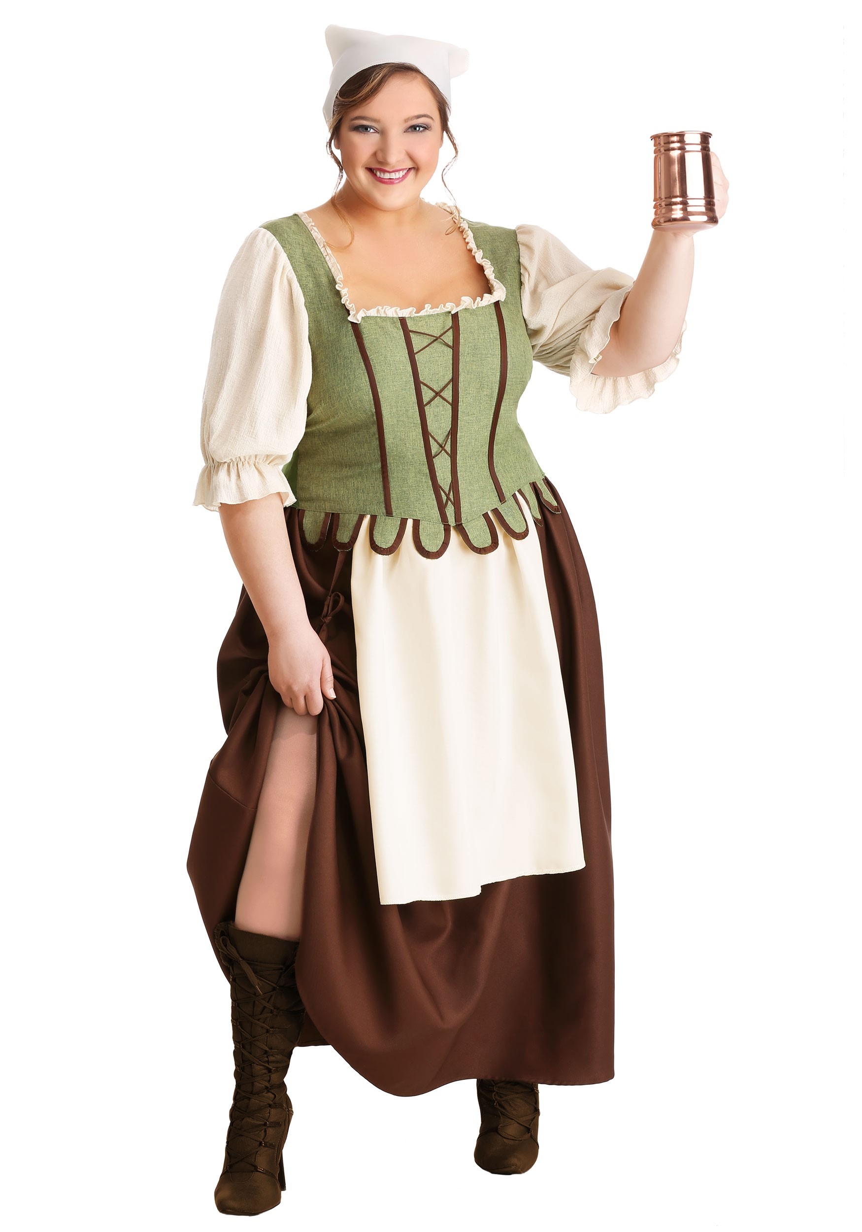 Women’s Plus Size Medieval Pub Wench Costume