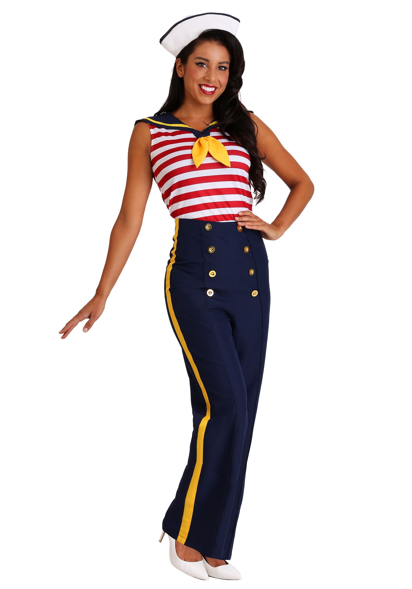 Women’s Plus Size Perfect Pin Up Sailor Costume