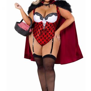 Women's Plus Size Playboy Red Riding Hood Costume