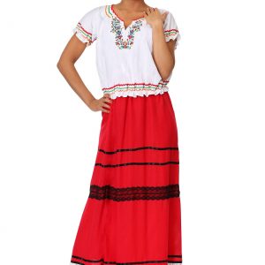 Women's Plus Size Red Frida Kahlo Costume