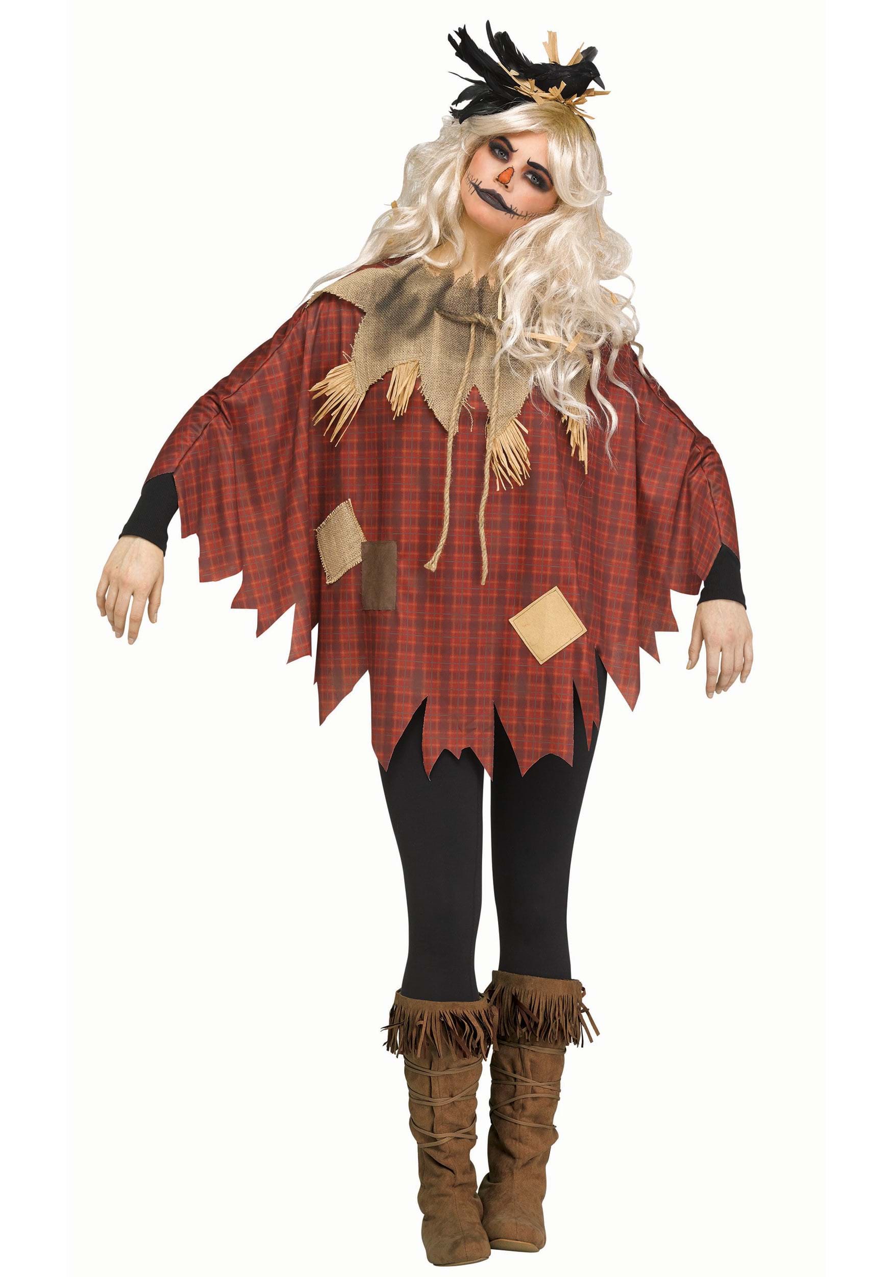Women’s Plus Size Scarecrow Poncho