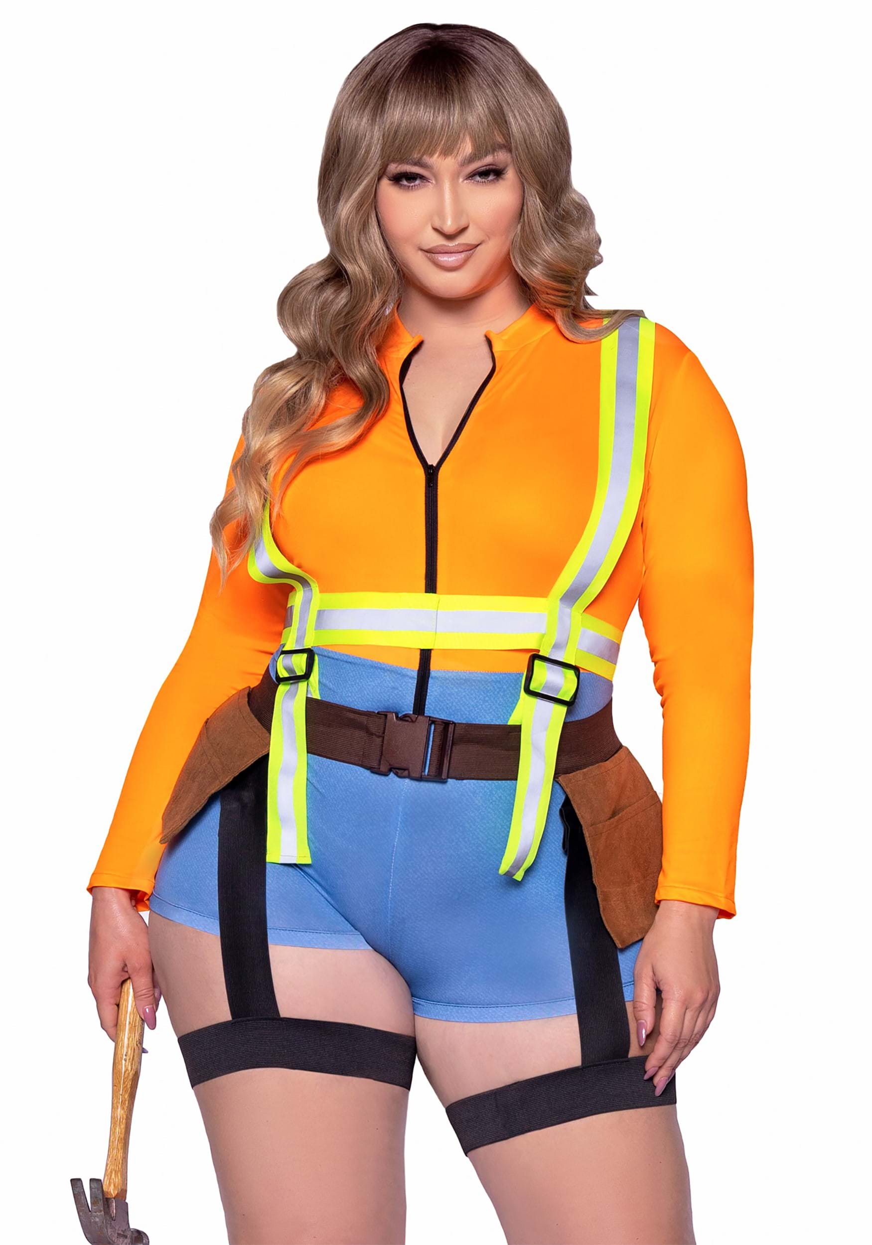 Women’s Plus Size Sexy Construction Worker Costume