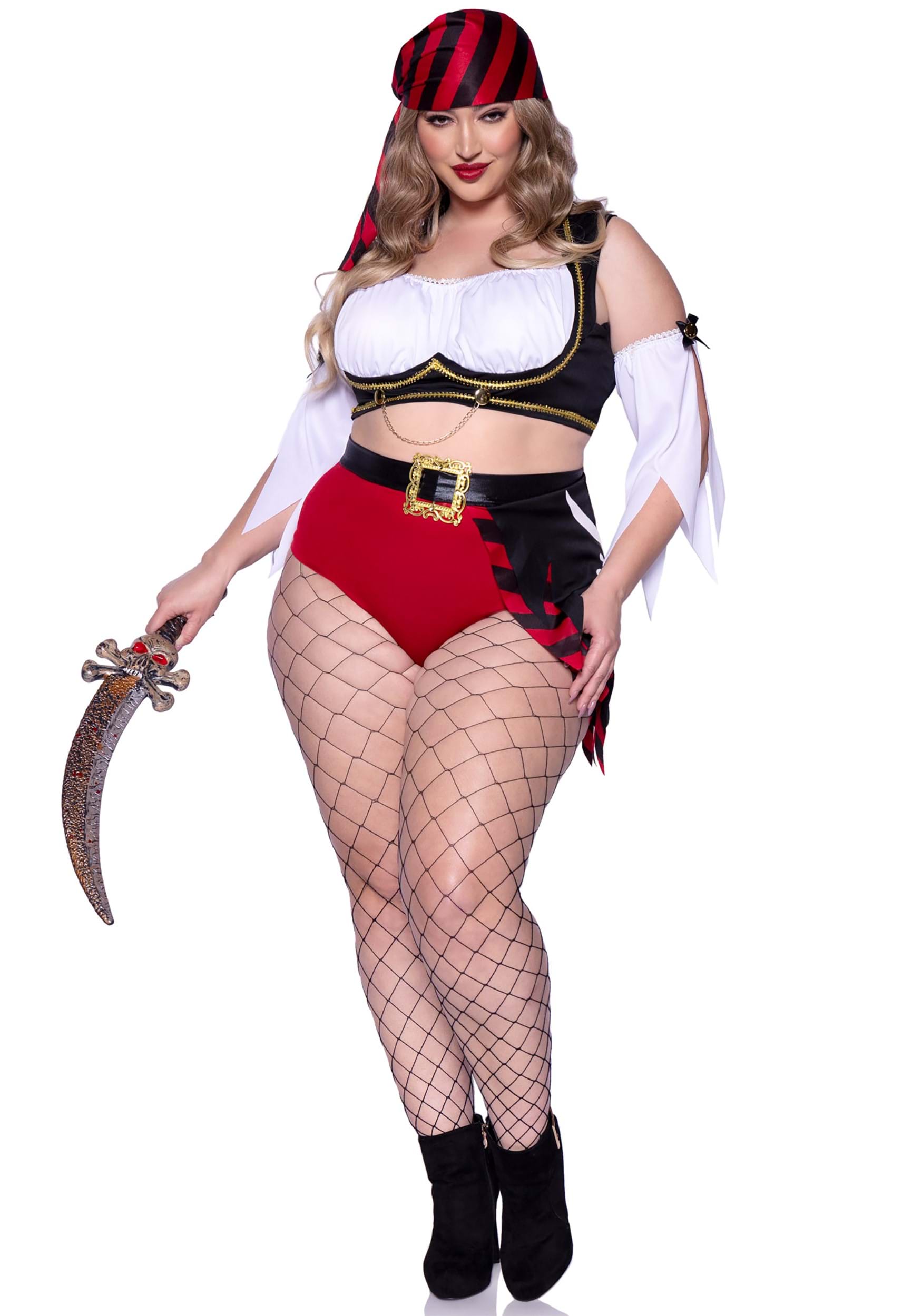 Women’s Plus Size Sexy Wicked Pirate Wench Costume