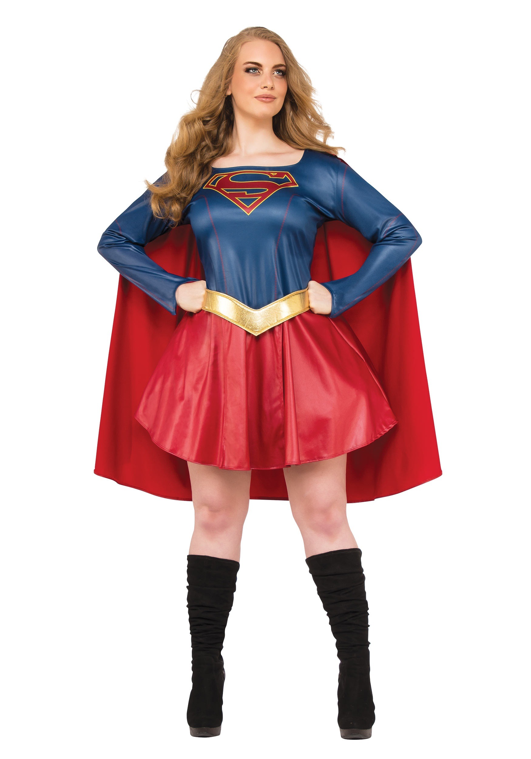 Women’s Plus Size Supergirl TV Costume