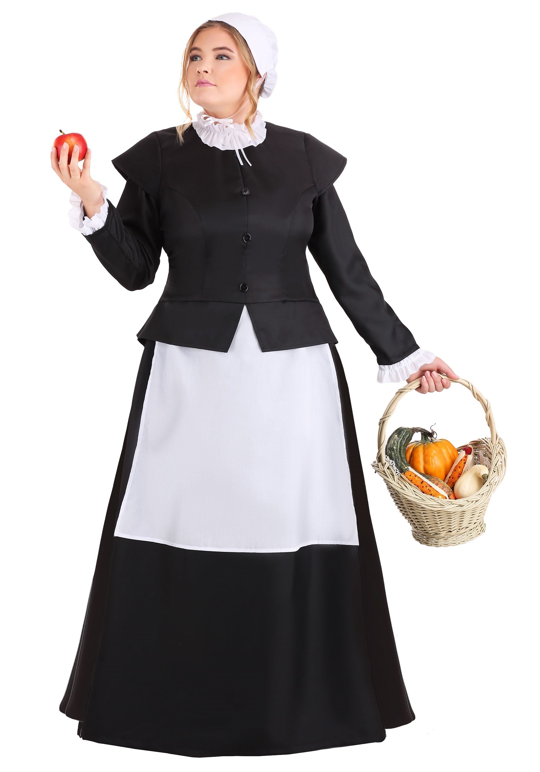 Women’s Plus Size Thankful Pilgrim Costume