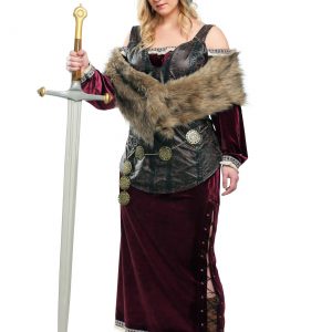 Women's Plus Sized Viking Goddess Costume