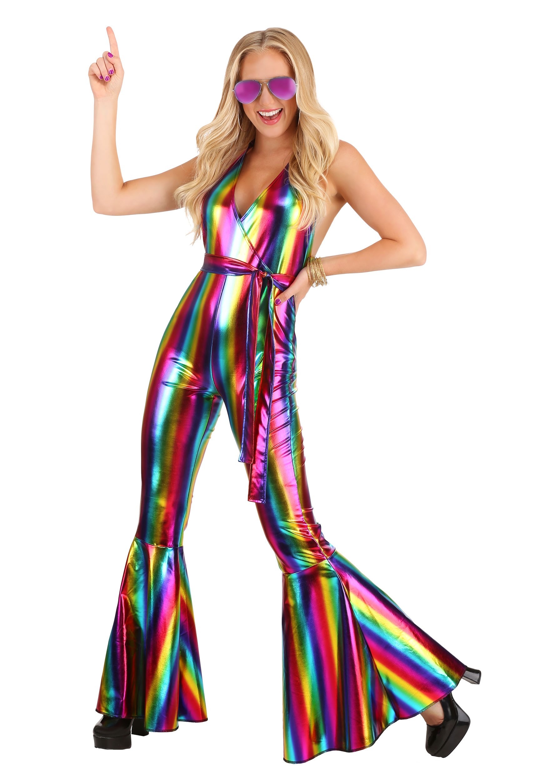 Women’s Rainbow Rave Disco Costume
