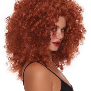 Women's Red Curly Wig