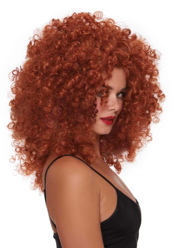 Women's Red Curly Wig