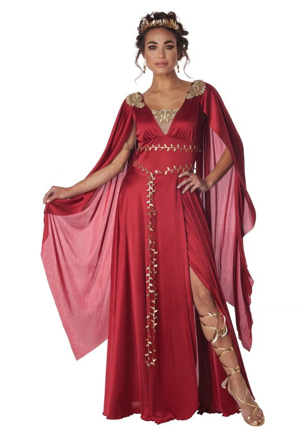 Women's Red Roman Goddess Costume