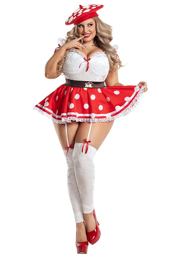 Women's Sexy Plus Size Mushroom Cutie Costume