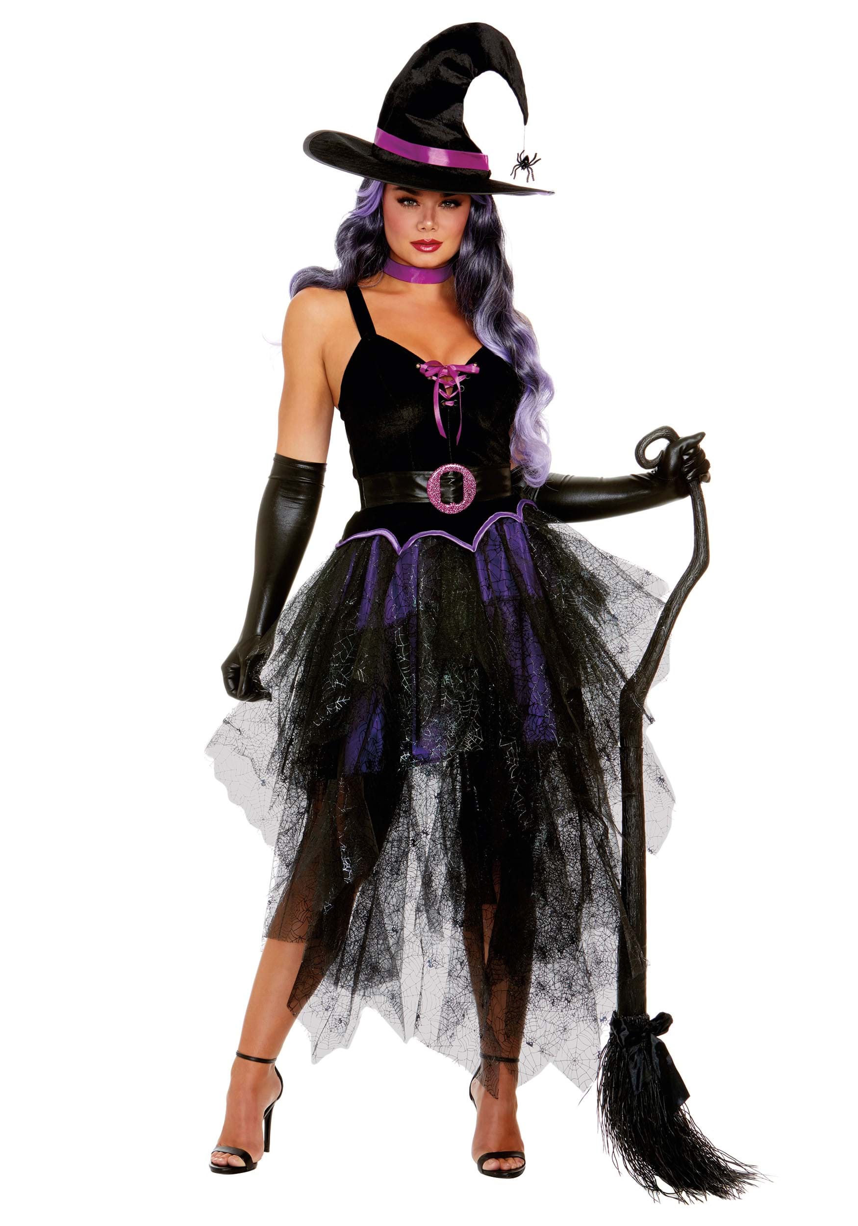 Women's Sexy Purple Witch Costume