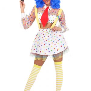 Women's Sheer Clown Costume