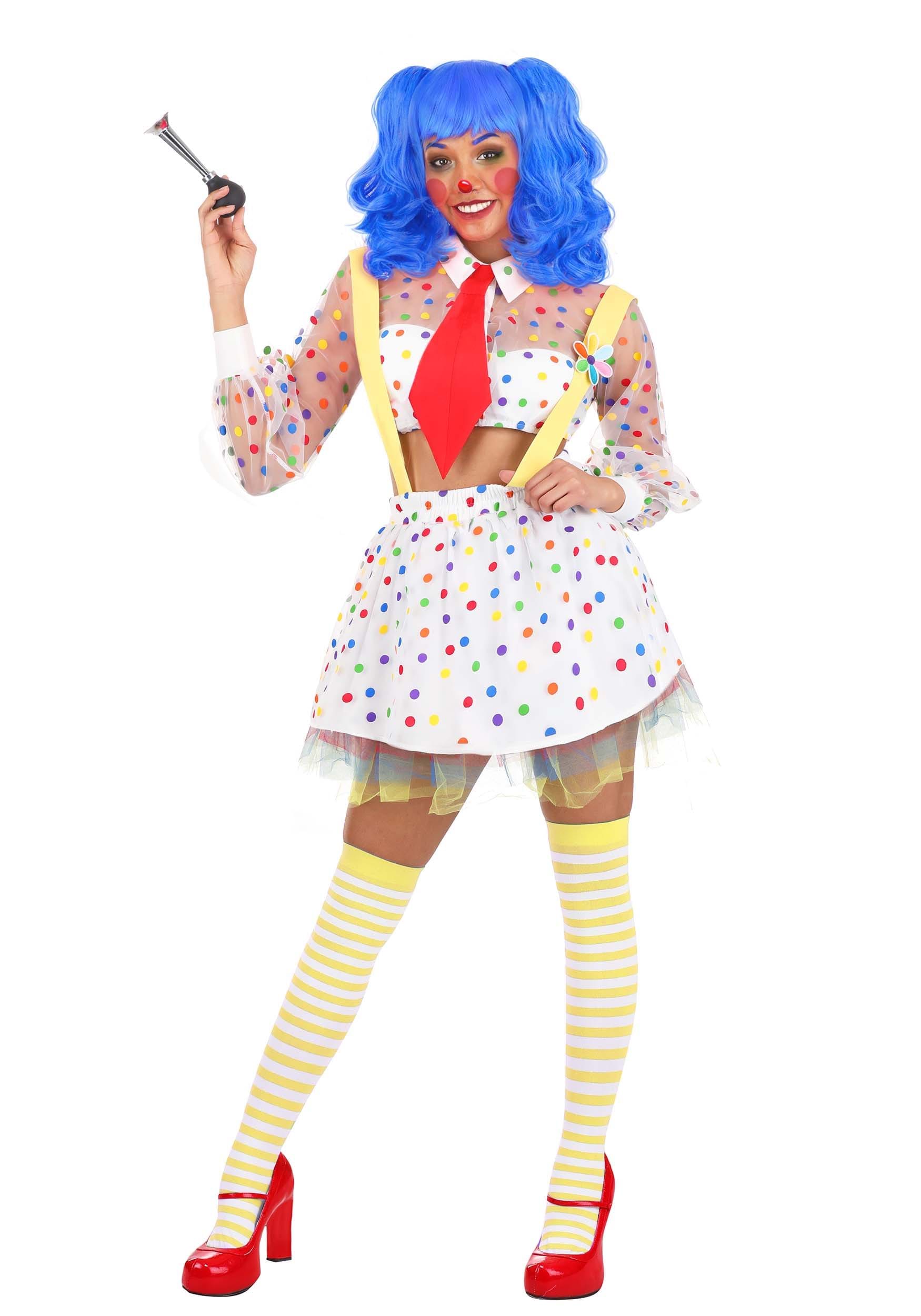 Women’s Sheer Clown Costume