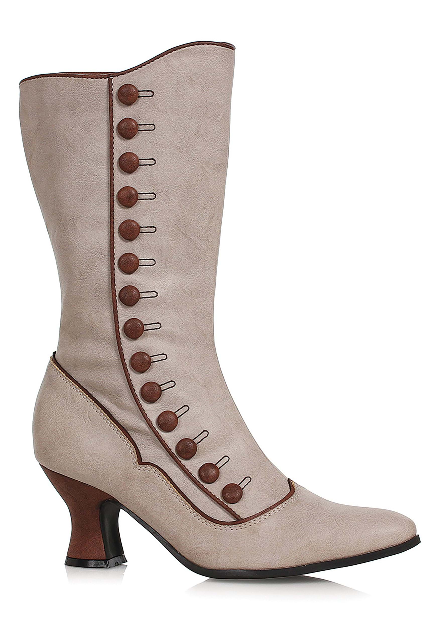 Women’s Tan Victorian Spat Boot