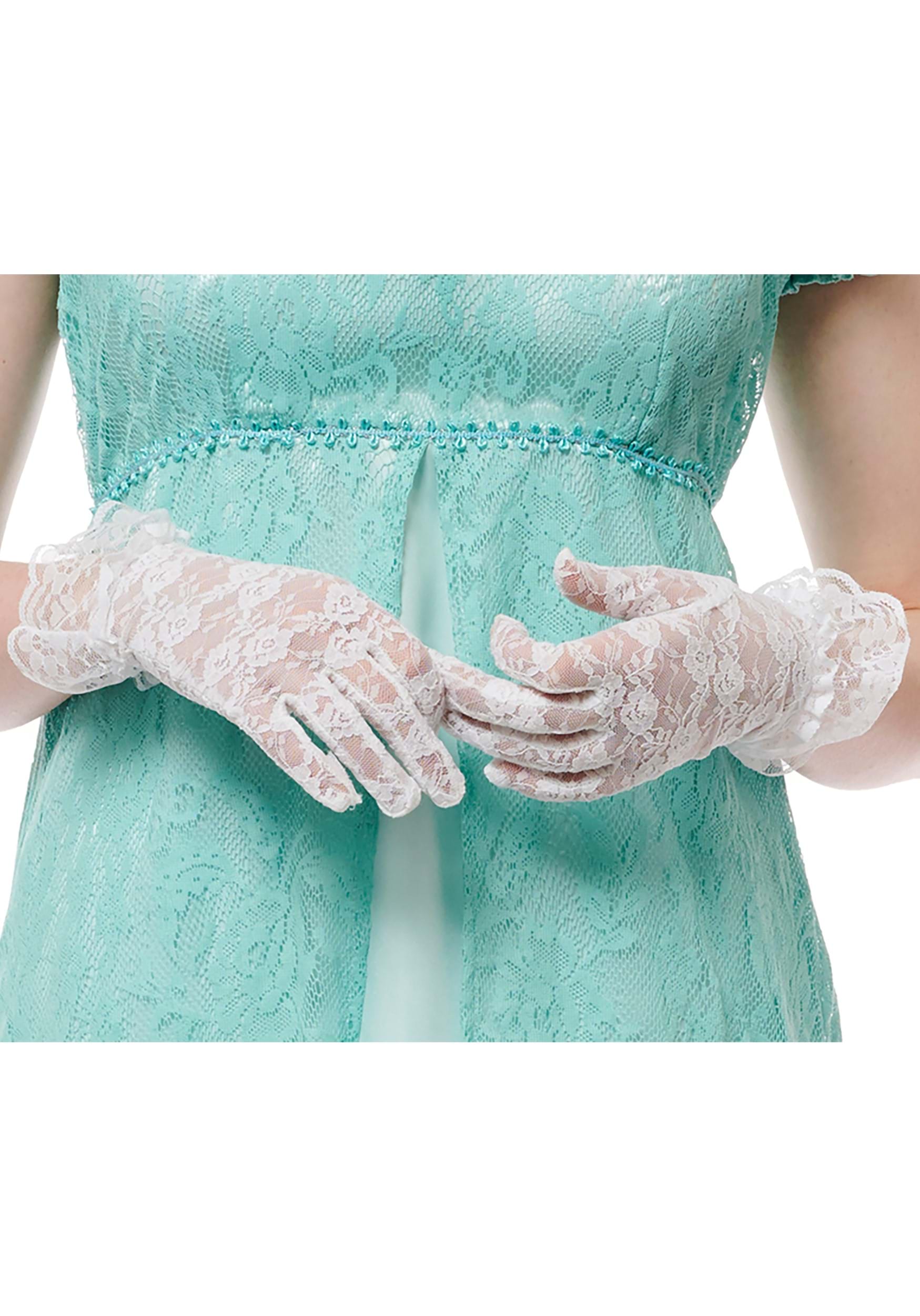 Women’s White Lace Gloves