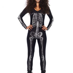 Women's X-Ray Skeleton Catsuit Costume