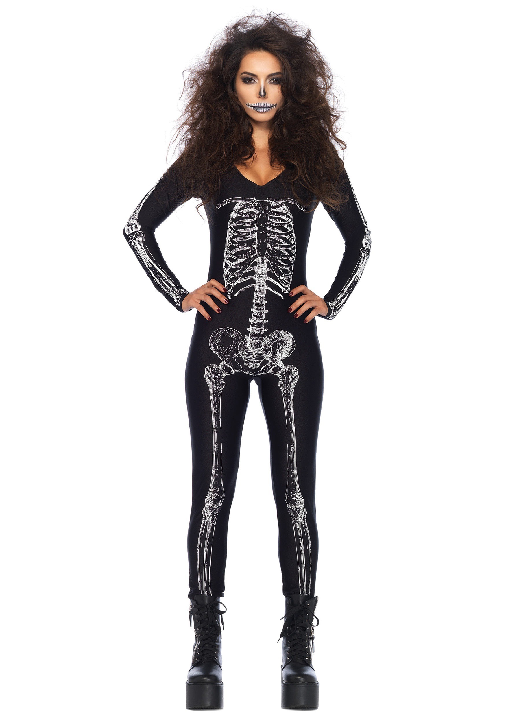 Women’s X-Ray Skeleton Catsuit Costume