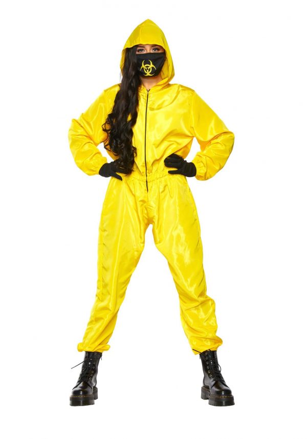 Women's Yellow Hazmat Suit Costume