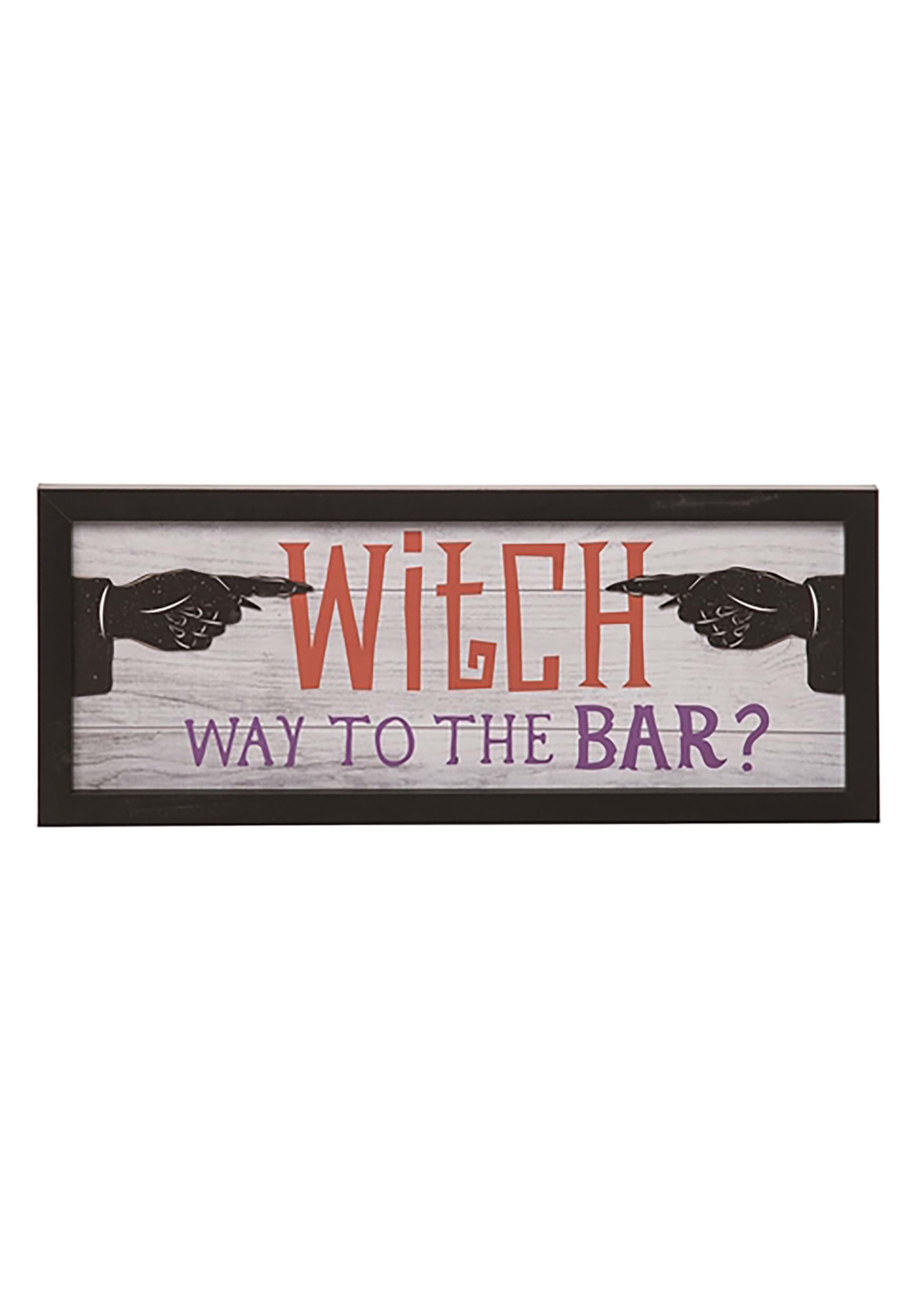 Wooden Witch Bar Decorative Sign