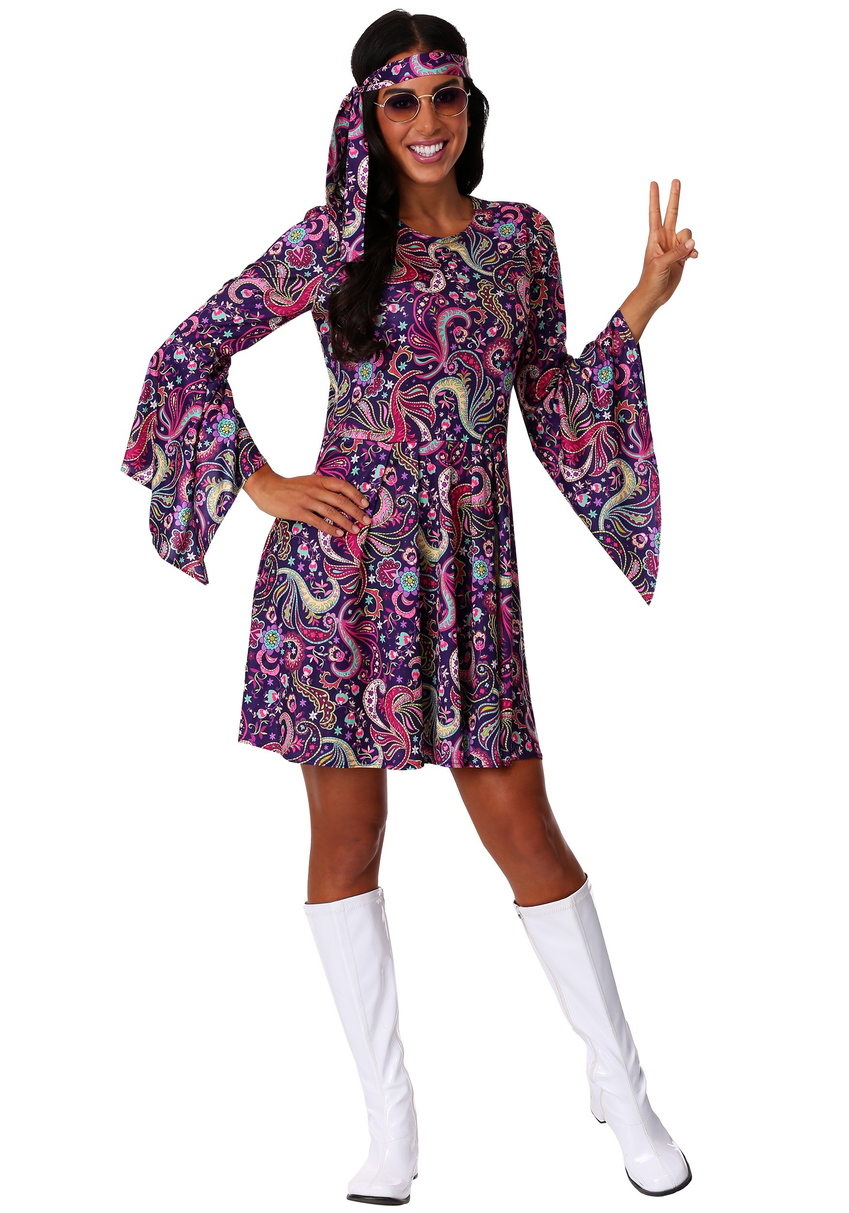 Woodstock Hippie Costume for Women