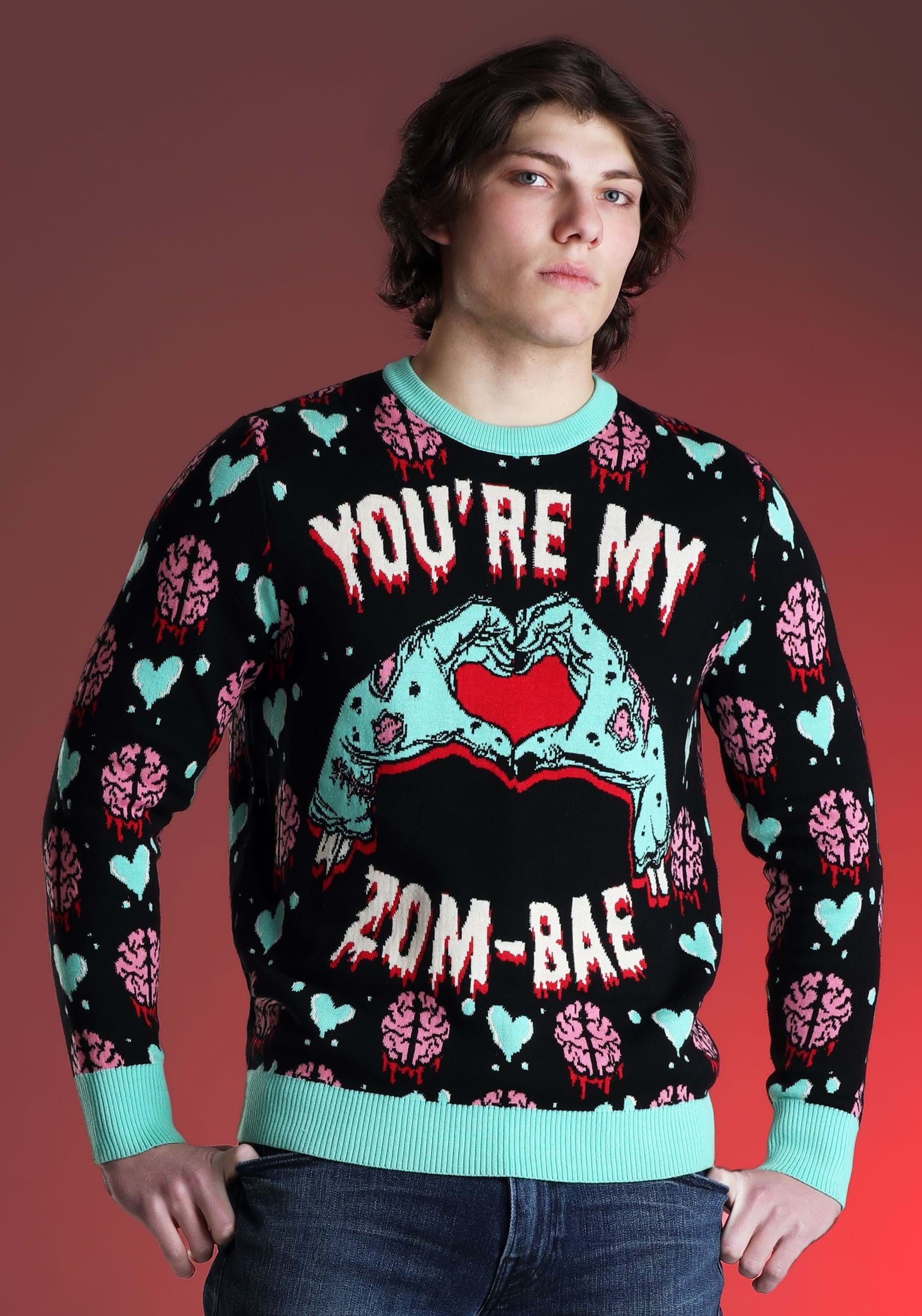 You’re My Zom-Bae Valentines Day Sweater for Adults